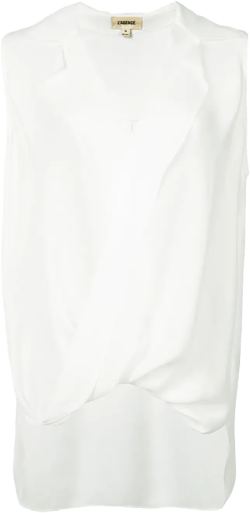 v-neck sleeveless blouse 