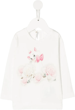 Maria-motif cotton T-Shirt 