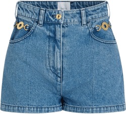denim mini shorts