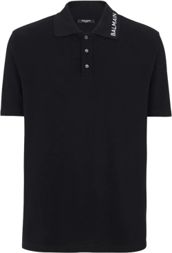 logo-embroidered cotton polo shirt