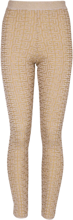 Labyrinth knitted leggings