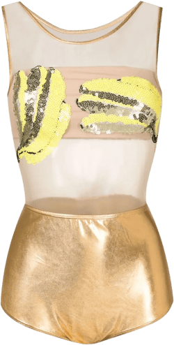 Carnaval/Festival banana-embellished one-piece