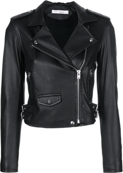 cropped biker jacket
