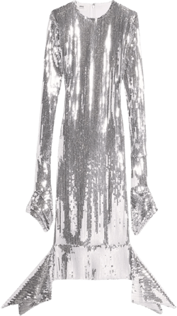 sequin-embellished midi dress