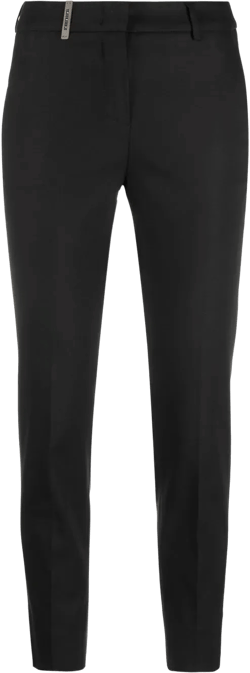 cropped slim-fit trousers