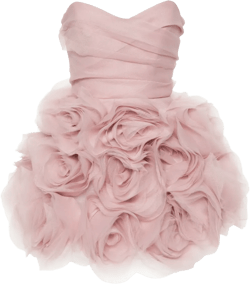 floral-appliqué tulle mini dress