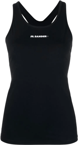 logo-print tank top