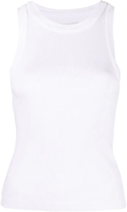 sleeveless ribbed top