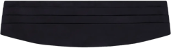 pleated silk cummerbund
