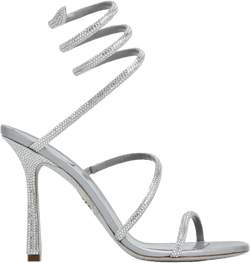 spiral-design heeled sandals