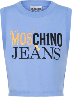 logo-print tank top