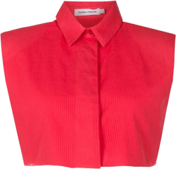 cropped sleeveless shirt