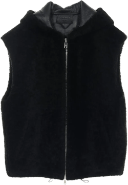 2010s shearling gilet