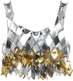 spikey-fringe crop top