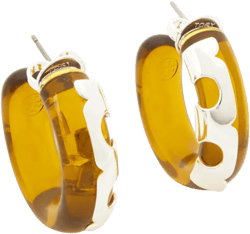resin hoop earrings
