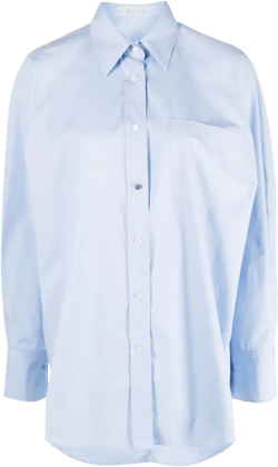 oversized long-sleeve cotton shirt