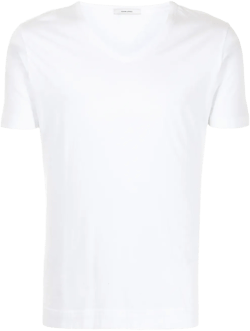 V-neck cotton T-shirt
