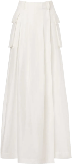 high-waist cargo skirt