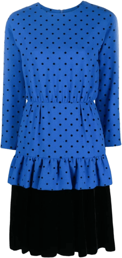 polka dot ruffled dress