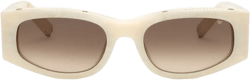 round-frame crystal-embellished sunglasses