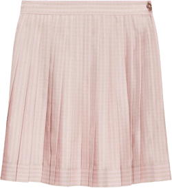 chain-print pleated skirt 