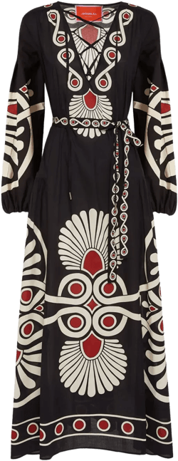 Viviana geometric-print dress