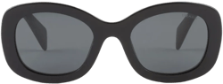 logo-embossed oversize-frame sunglasses