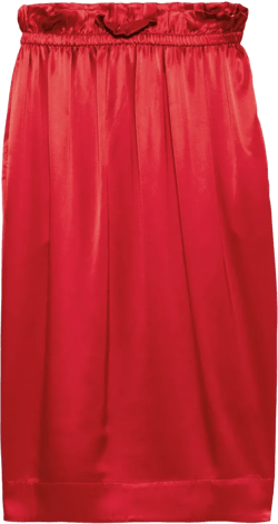 ruffled-waist tulip skirt