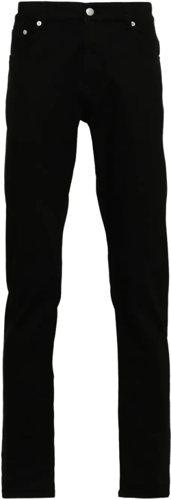 logo-embroidered jeans