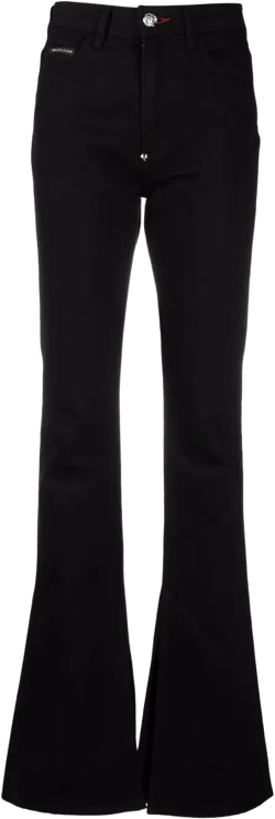 high-rise flared jeans