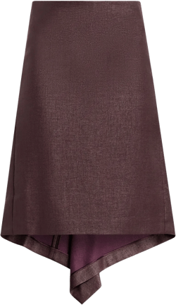Asymmetric skirt