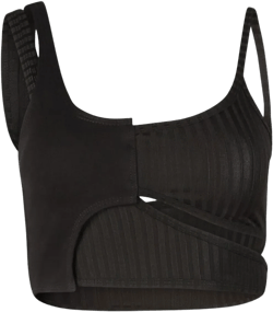 Inacio asymmetric cropped top
