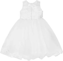 embroidered-design sleeveless dress 