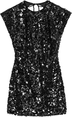 sequin-embellished mini dress