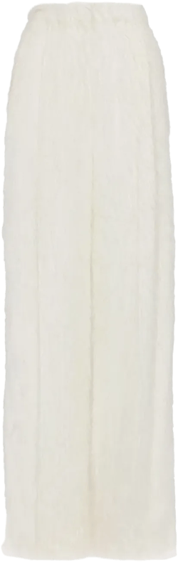 fringed fil-coup� wide-leg trousers