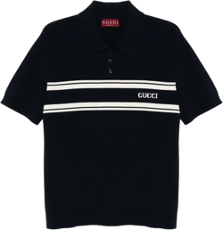 logo-jacquard polo shirt