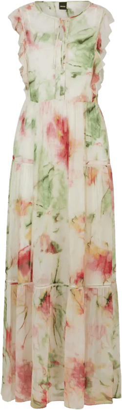 floral-print maxi dress