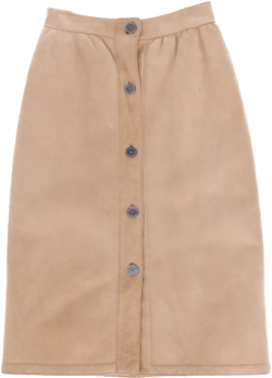 2000s suede skirt