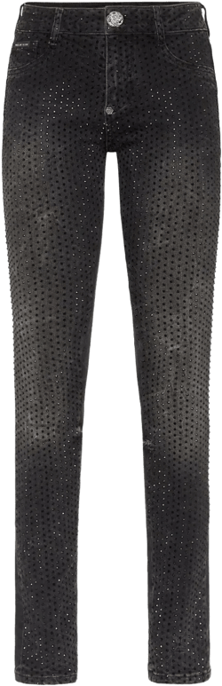 crystal-embellished jeans