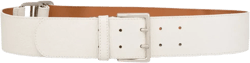 buckled leather belt