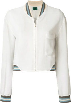 sheer bomber jacket