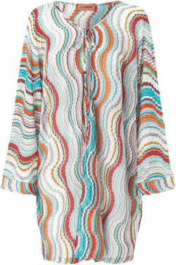 wave lamé beach dress