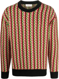 chevron-motif jumper