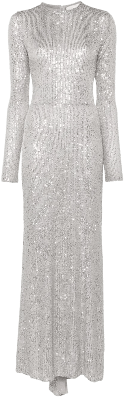sequined maxi dress