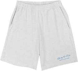 logo-print knee-length shorts