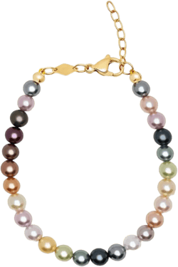 Rainbow pearl bracelet