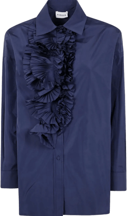 ruffle-detailing blouse 