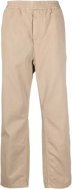 high-rise straight-leg trousers 
