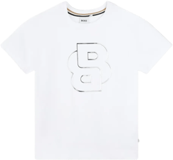 metallic logo-print shirt