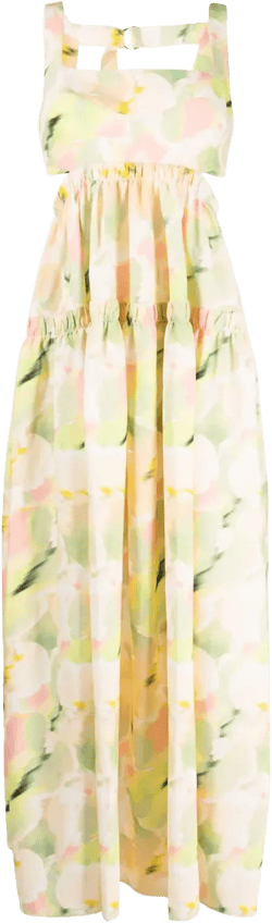 Rangewood abstract-pattern print dress 